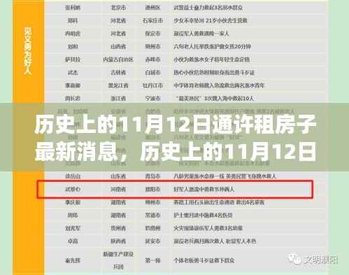 历史上的11月12日与通许租房市场动态,最新消息与市场动态揭秘