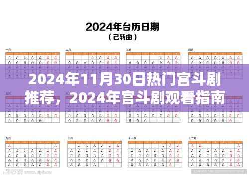 2024年宫斗剧观看指南,热门剧集推荐