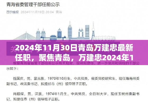 青岛万建忠最新任职动态揭晓,聚焦青岛,揭秘万建忠未来发展规划(2024年11月30日)