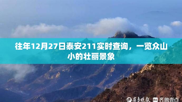 泰安211实时查询,壮丽景象一览众山小