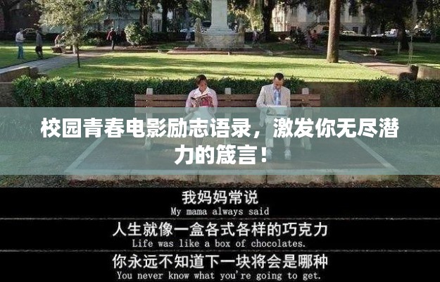 校园青春电影励志语录,激发你无尽潜力的箴言!