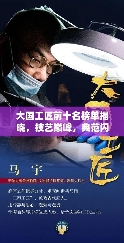 大国工匠前十名榜单揭晓,技艺巅峰,典范闪耀