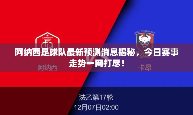 阿纳西足球队最新预测消息揭秘,今日赛事走势一网打尽!