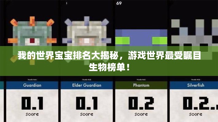 我的世界宝宝排名大揭秘,游戏世界最受瞩目生物榜单!